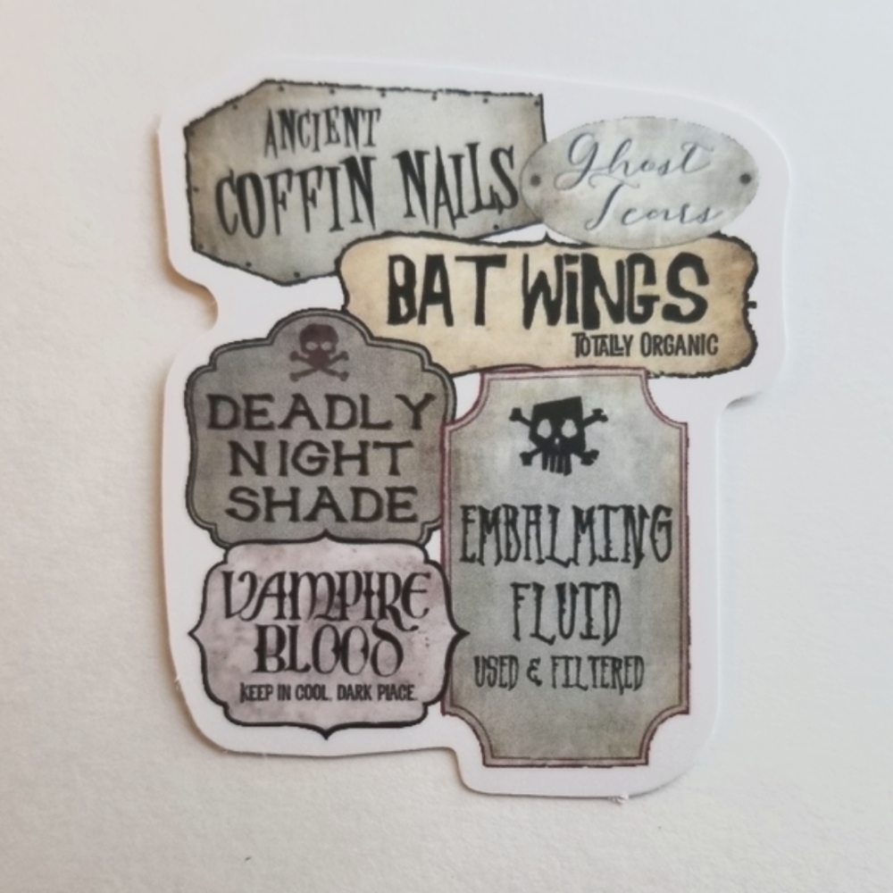 10/$10 Apothecary Sticker